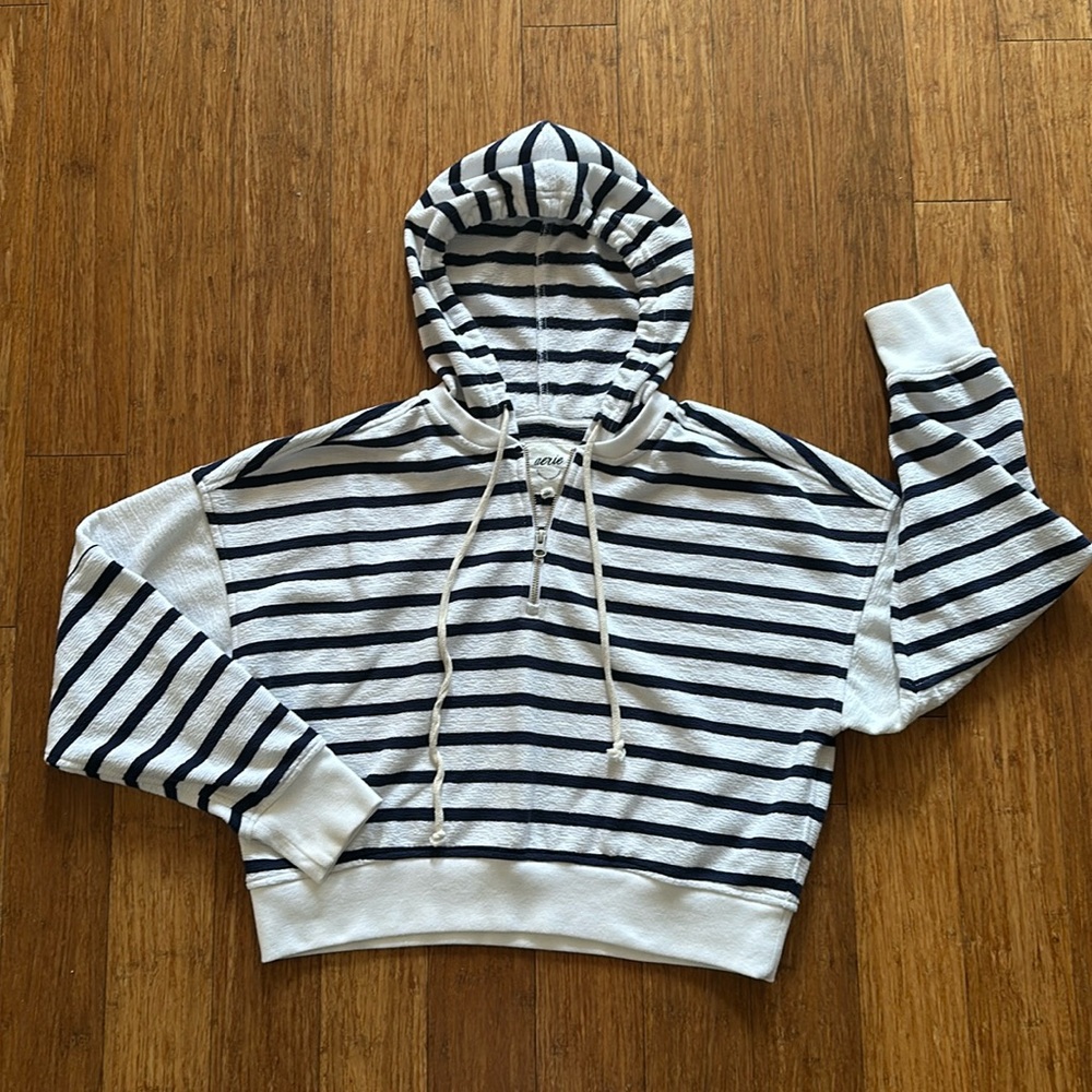 American Eagle Striped Hoodie
